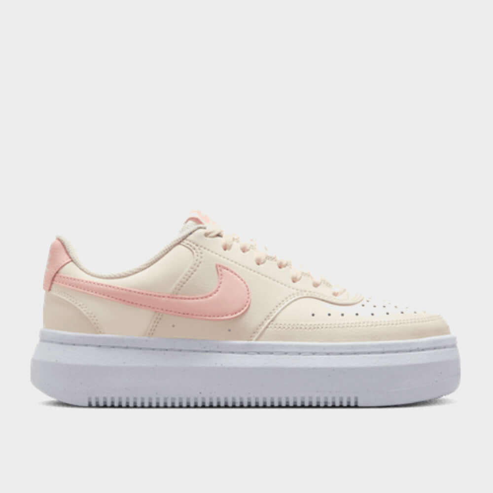 Nike Womens Court Vision Alta Sneakers Beige - Main Image