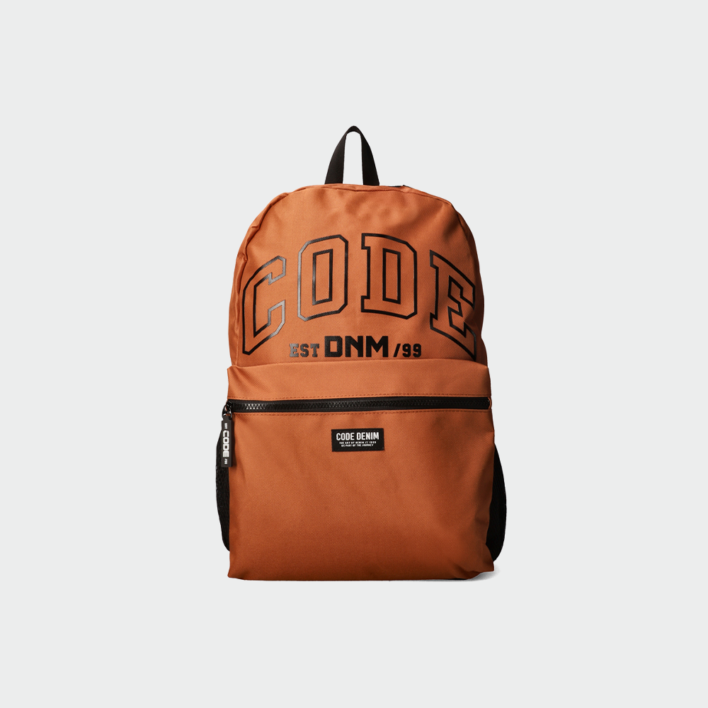 Code Unisex College Backpack Orange