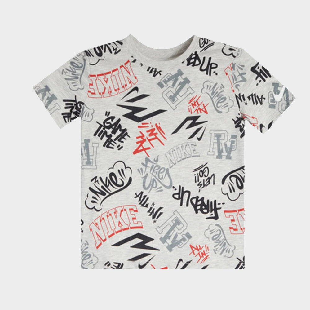 Nike Youth Graffiti Tag Tee Grey