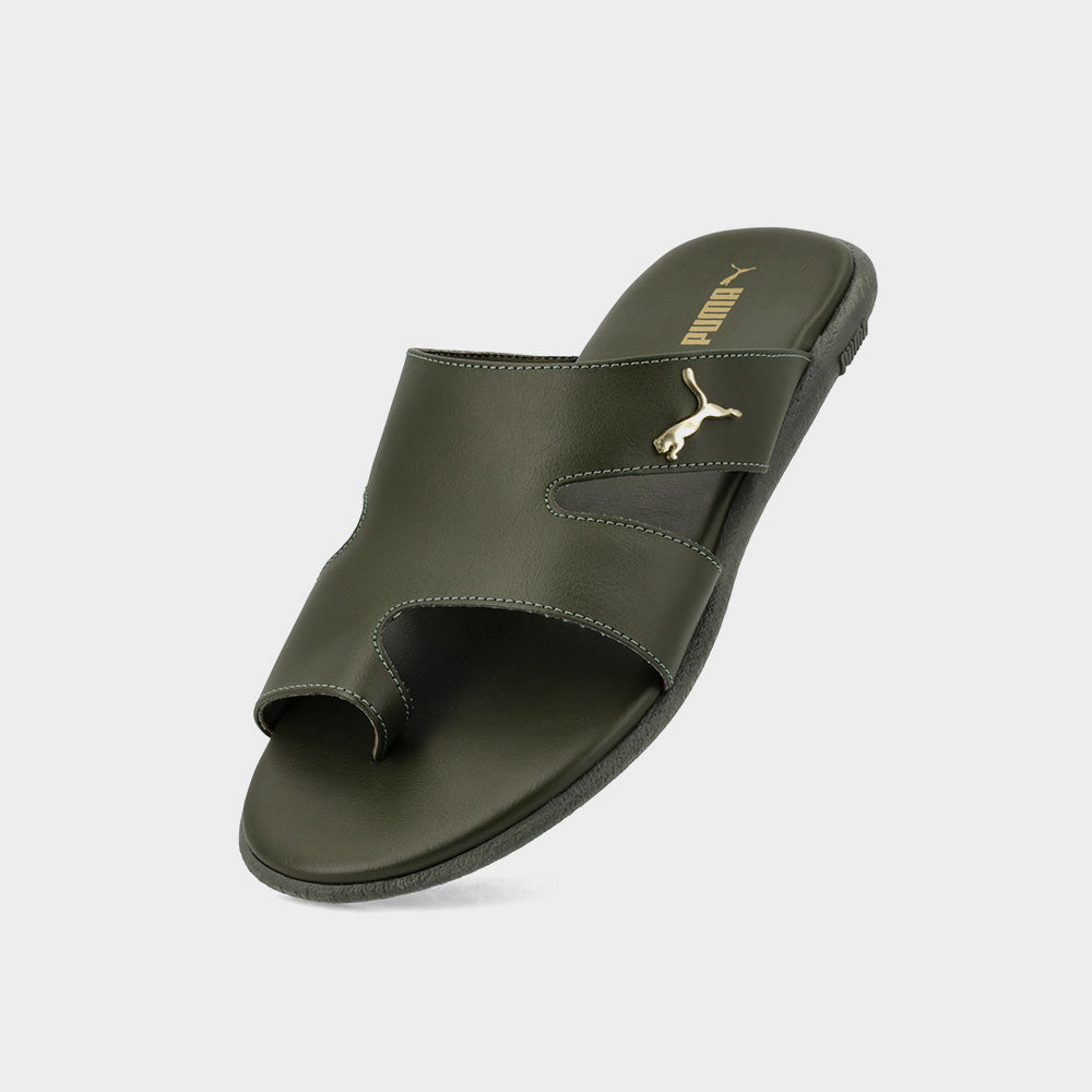 Puma Mens Sporty Magnet Slides Olive