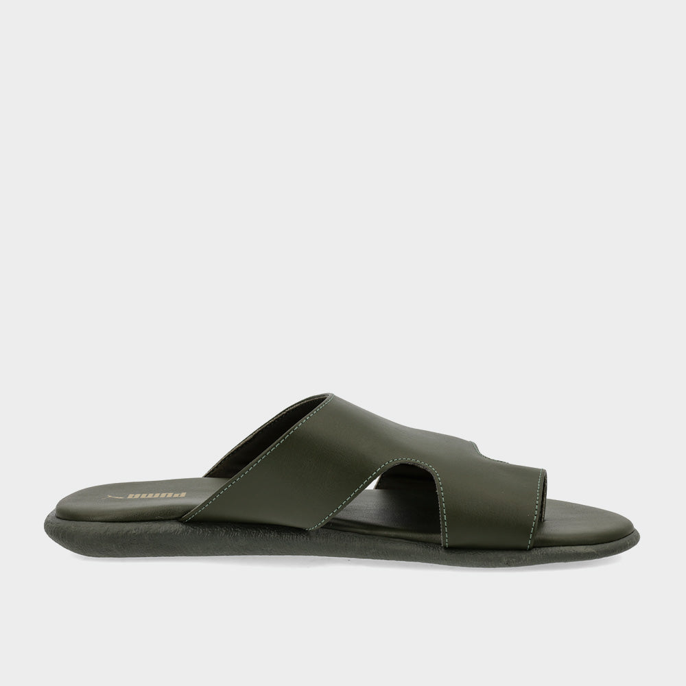 Puma Mens Sporty Magnet Slides Olive