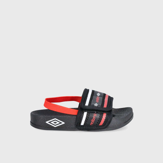 Umbro Boys Tech Slides Red