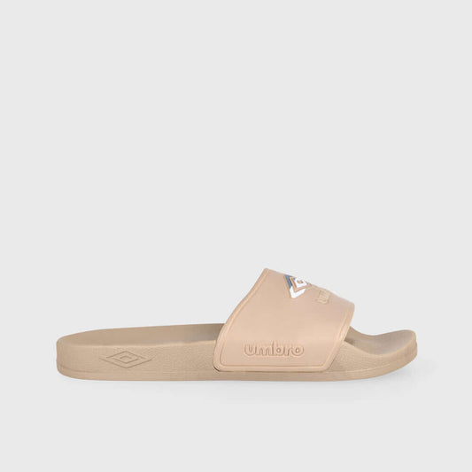 Umbro Mens Triple Logo Slides Beige
