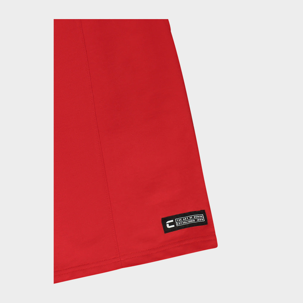 Code Mens Knit Jog Shorts Red