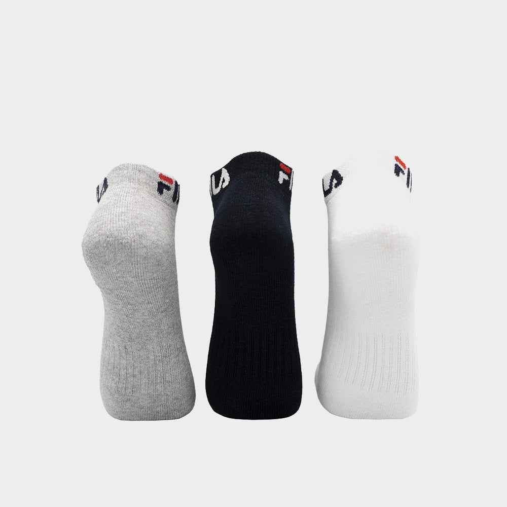 Fila 3 Pack Anklet Stallone Socks Grey
