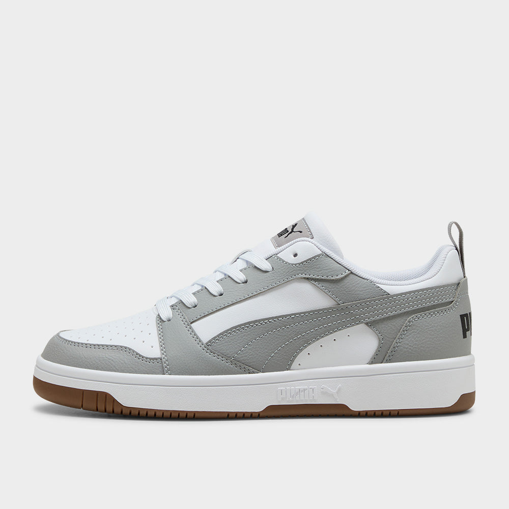 Puma Mens Rebound V6 Low Sneakers Grey
