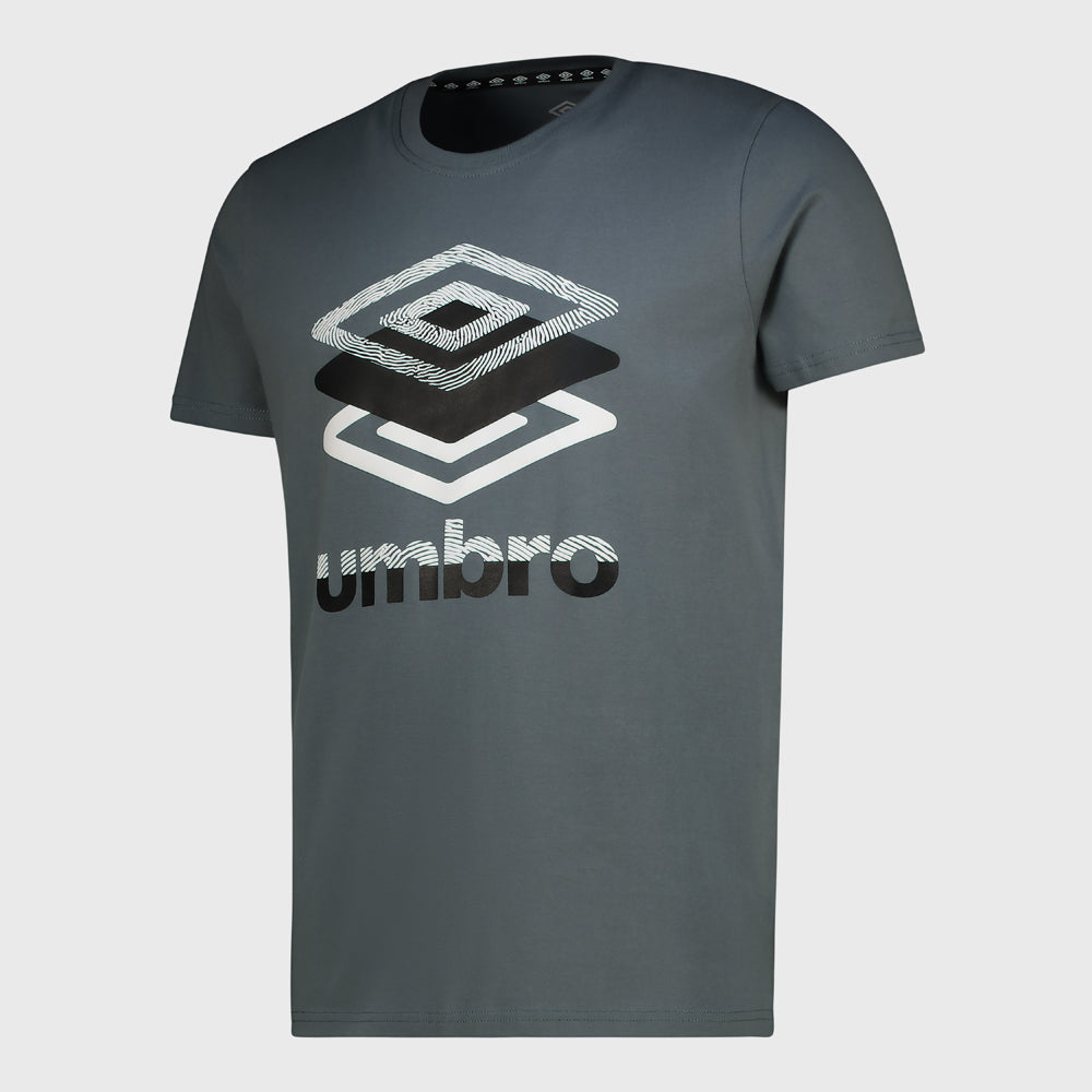 Umbro Mens Wessels Tee Grey/Multi _ 182387 _ Grey