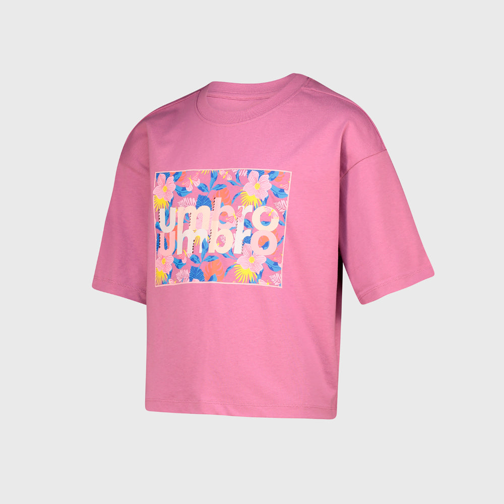 Umbro Youth Linda Boxy Tee Pink/Multi _ 182448 _ Pink
