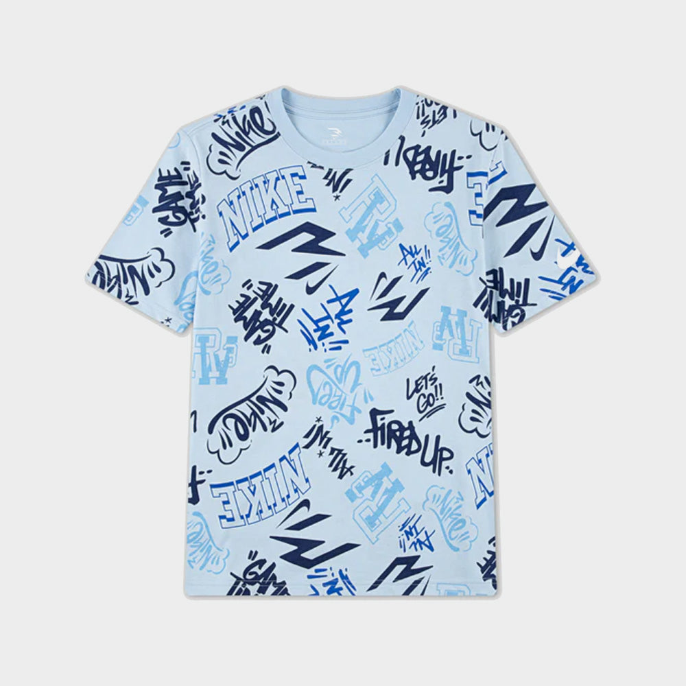 Nike Youth Graffiti Tag Tee Blue