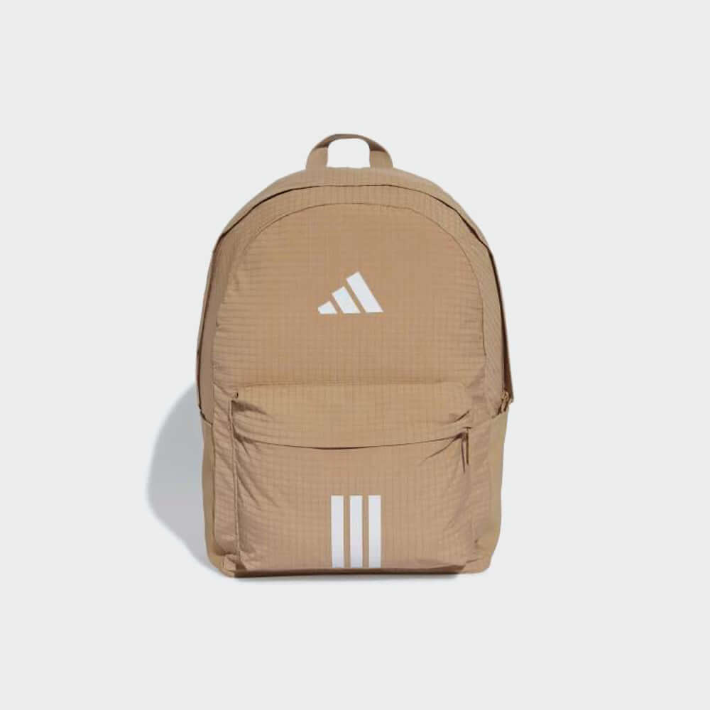 adidas backpack south africa Adidas Essential 3 Bars Backpack Brown – Tekkie Town