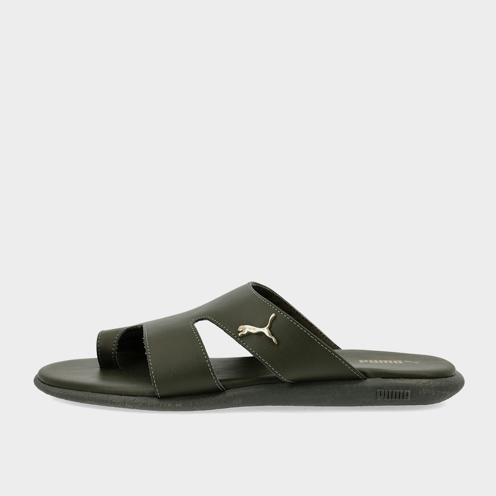 Puma Mens Sporty Magnet Slides Olive