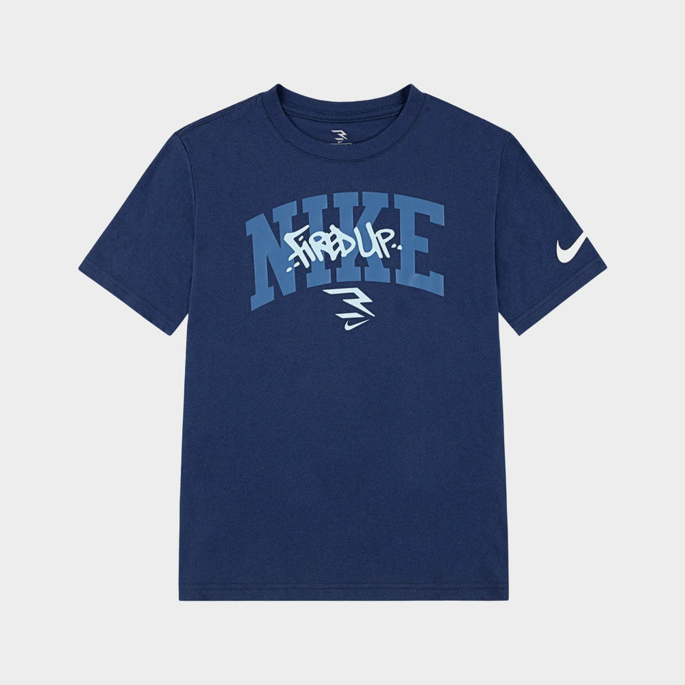 Nike Youth Graffiti Tag Lockup Tee Blue