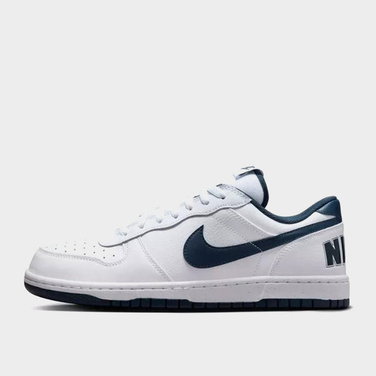 NIKE MENS Big Nike Low Sneakers WHITE