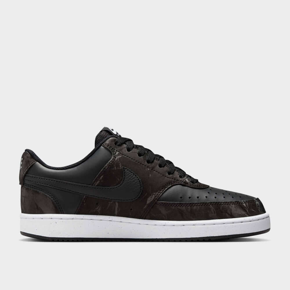 Nike Womens Court Vision Low Sneakers Black