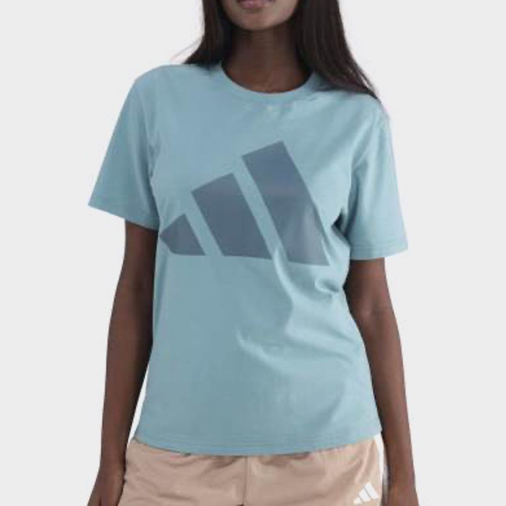 Adidas Womens Big Logo Tee Green