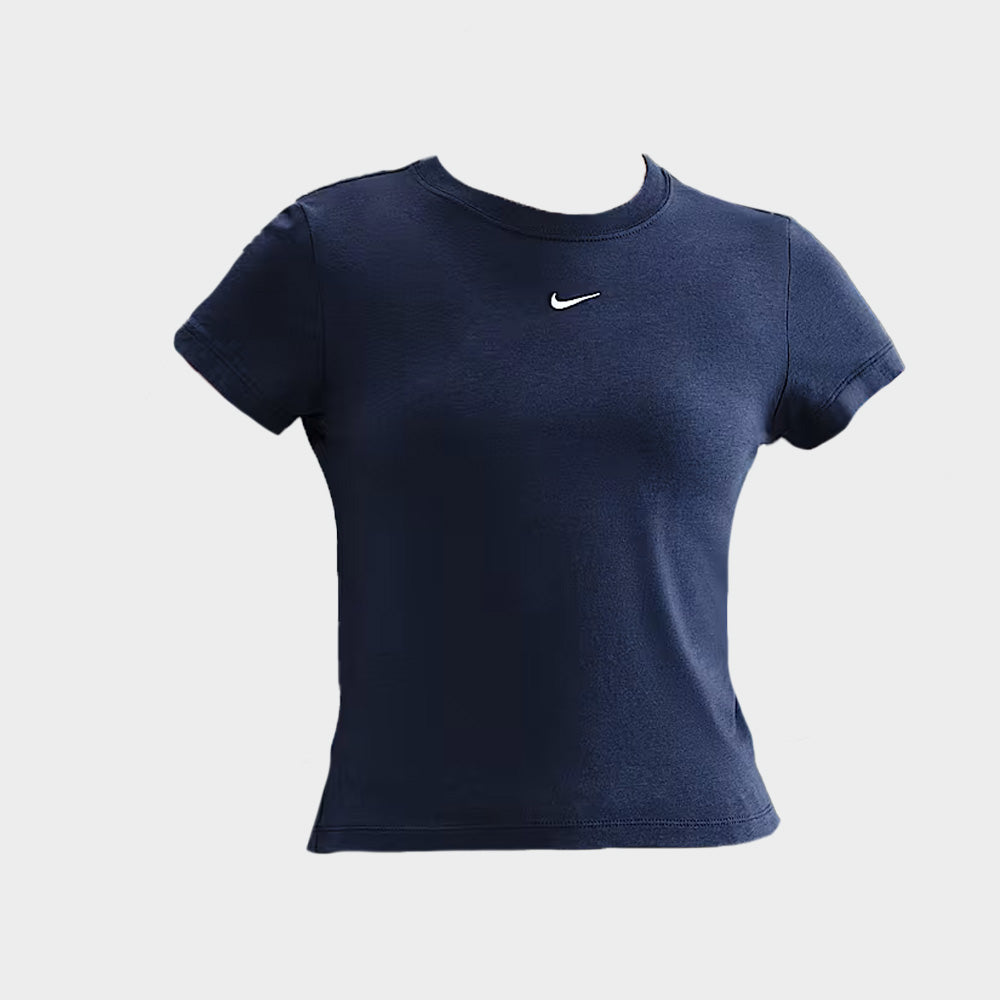 Nike Womens Sportswear Chill Knit Tee Navy