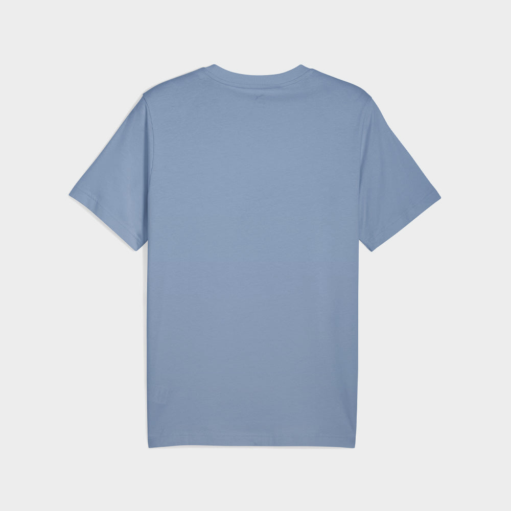 Puma Mens Graphic Stacked Tees Blue