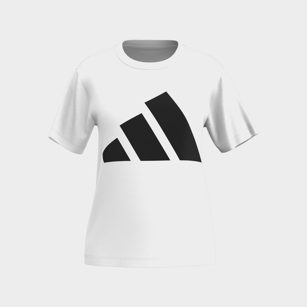 Adidas Womens Essentials Big Logo Cotton Tee White