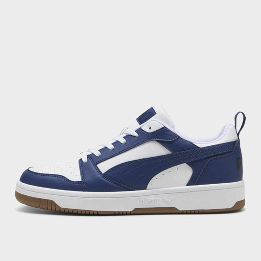 PUMA MENS Rebound V6 Low Sneakers BLUE