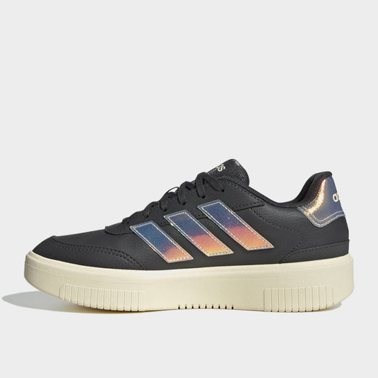 ADIDAS WOMENS Courtblock Bold sneakers BLACK