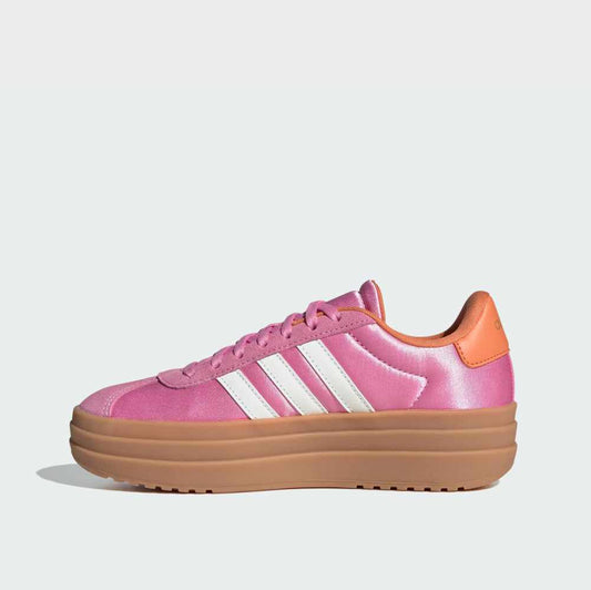 ADIDAS WOMENS VL Court Bold J Sneakers PINK