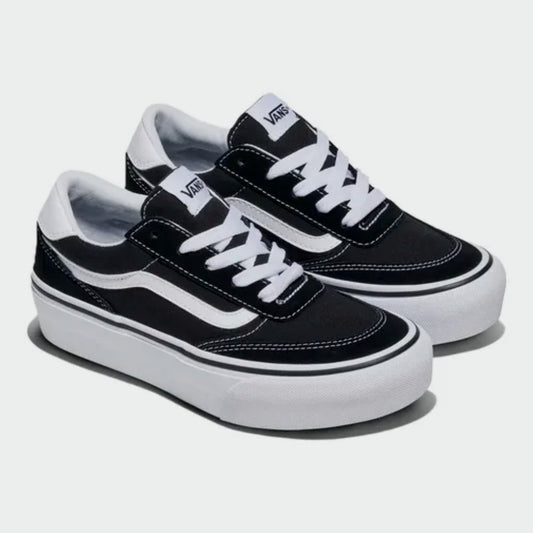Vans Womens Brooklyn LS Platform Sneakers Black