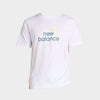 New Balance Mens Sport Angular Logo Tee White