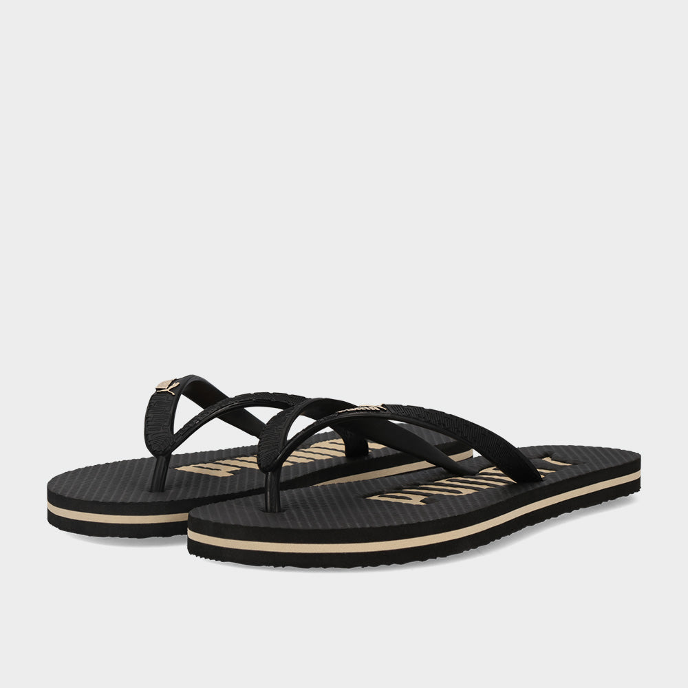 Puma Womens Essential Flip Thong Sandals Black