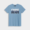 Code Mens Serif Overlap Graphic Tee Blue