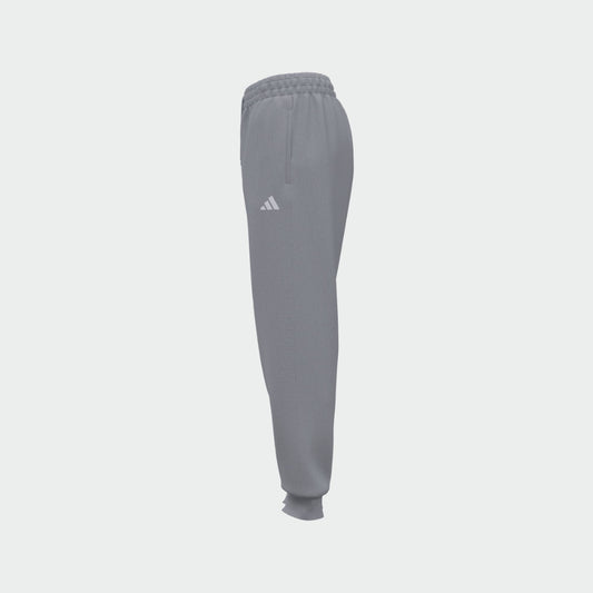 Adidas Womens Small Logo Fleece Cuffed Pants Grey