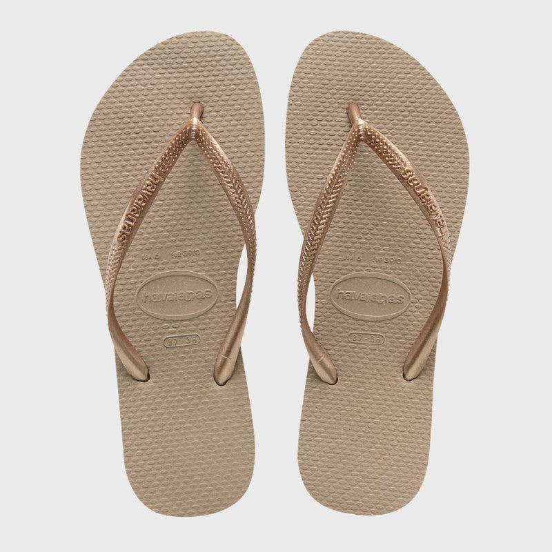 Havaianas Womens Slim Thong Sandals Rose Gold