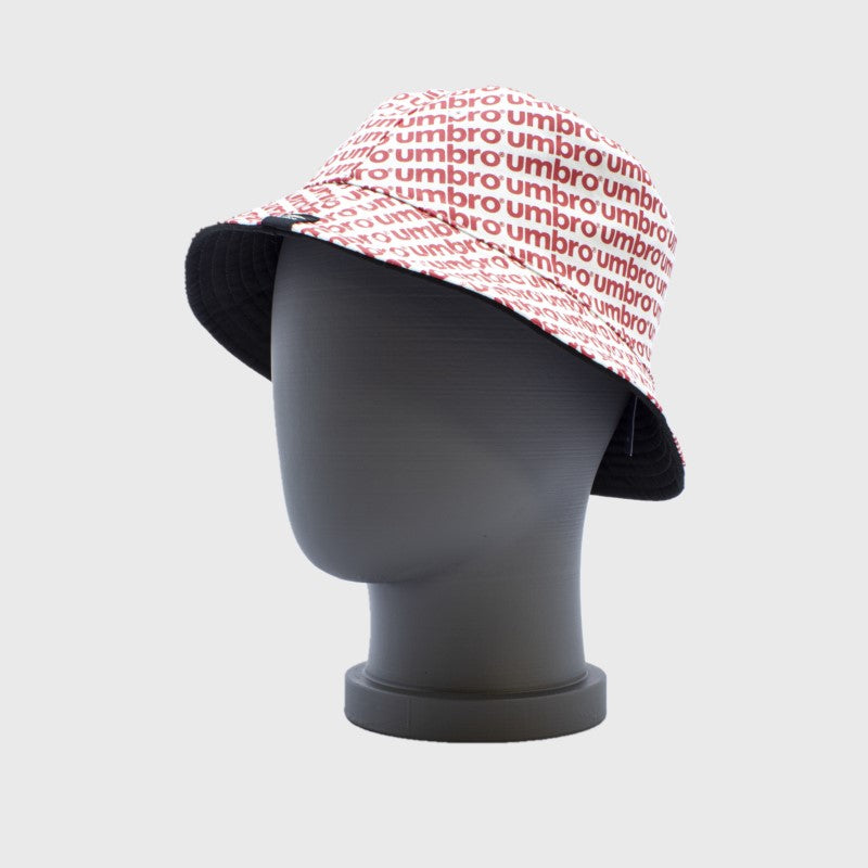 Umbro Mens Diamond Reversible Bucket Hat Black/Red _ 169218 _ Black