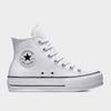 Converse Womens All Star Leather Platform High Top Sneakers White