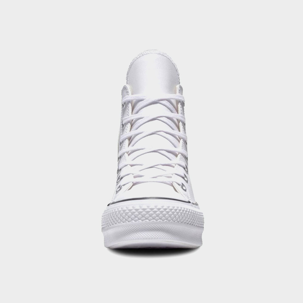 Converse Womens All Star Leather Platform High Top Sneakers White