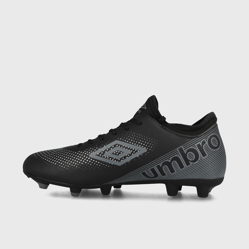 Umbro Mens Aurora Tt Fg Football Boot Black/Grey _ 172127 _ Black
