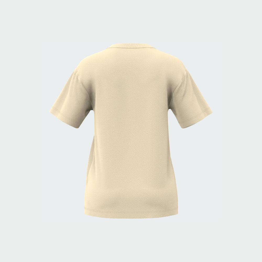 Adidas Womens Boyfriend Wordmark Tee Yellow