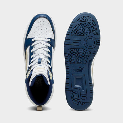 Puma Mens Rebound V6 Mid sneakers Blue