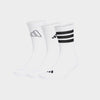 Adidas Unisex Logo 3 Pack Socks White
