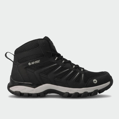 Hi-Tec Mens Grand Paradiso Mid Outdoor Shoes Black