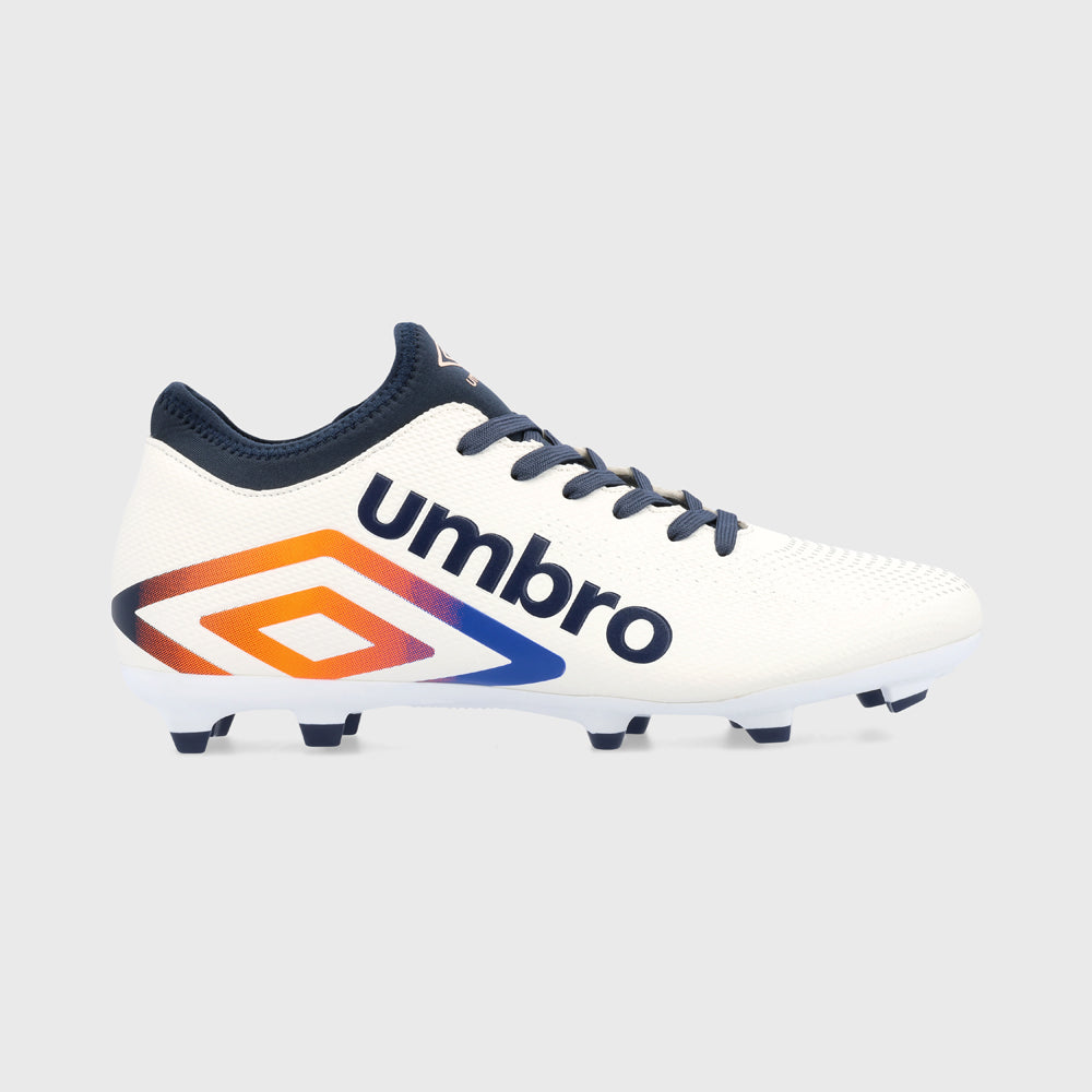 Umbro Mens Aurora III FG Football Boot White