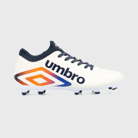 Umbro Mens Aurora III FG Football Boot White