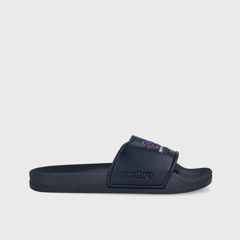 Umbro Mens Triple Logo Slides Blue