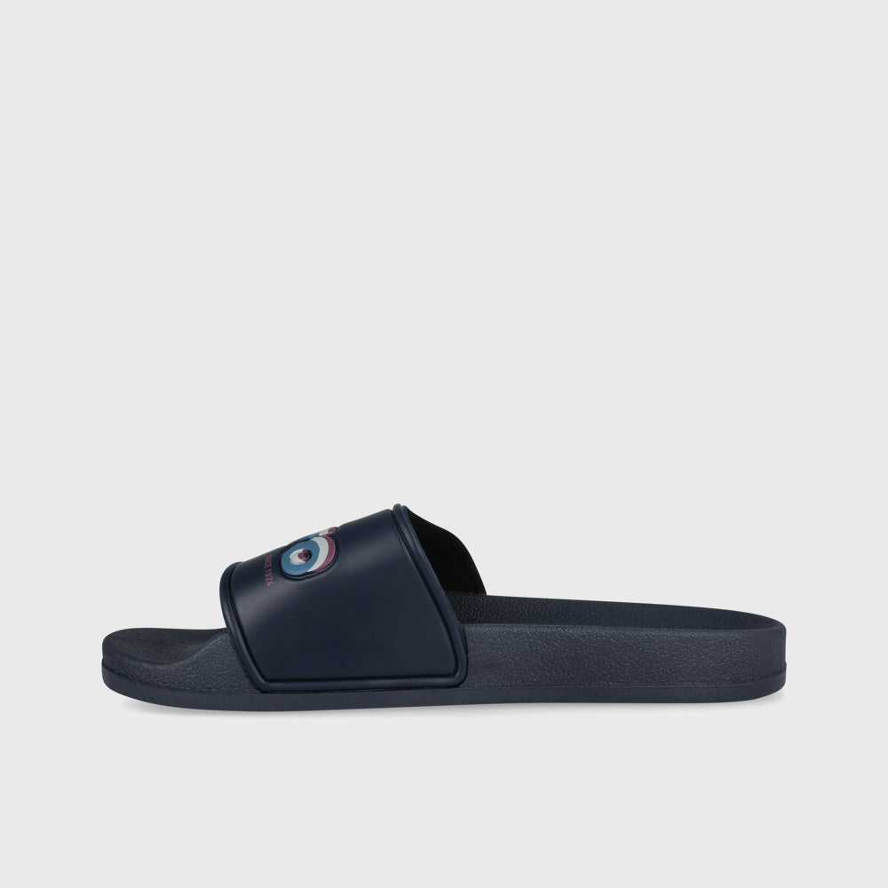 Umbro Mens Triple Logo Slides Blue
