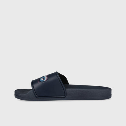 Umbro Mens Triple Logo Slides Blue