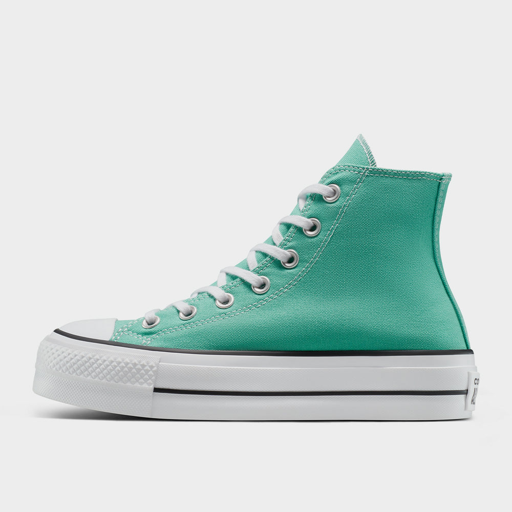 Converse Womens Chuck Taylor All Star Lift Platform High Top sneakers Green