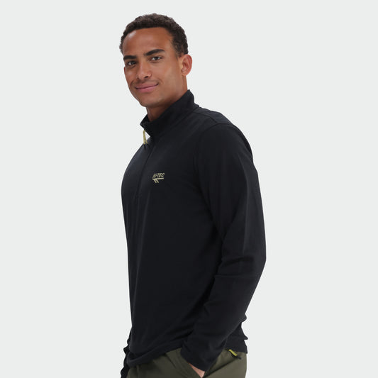 HI-TEC MENS Mens Tech Quater Zip BLUE