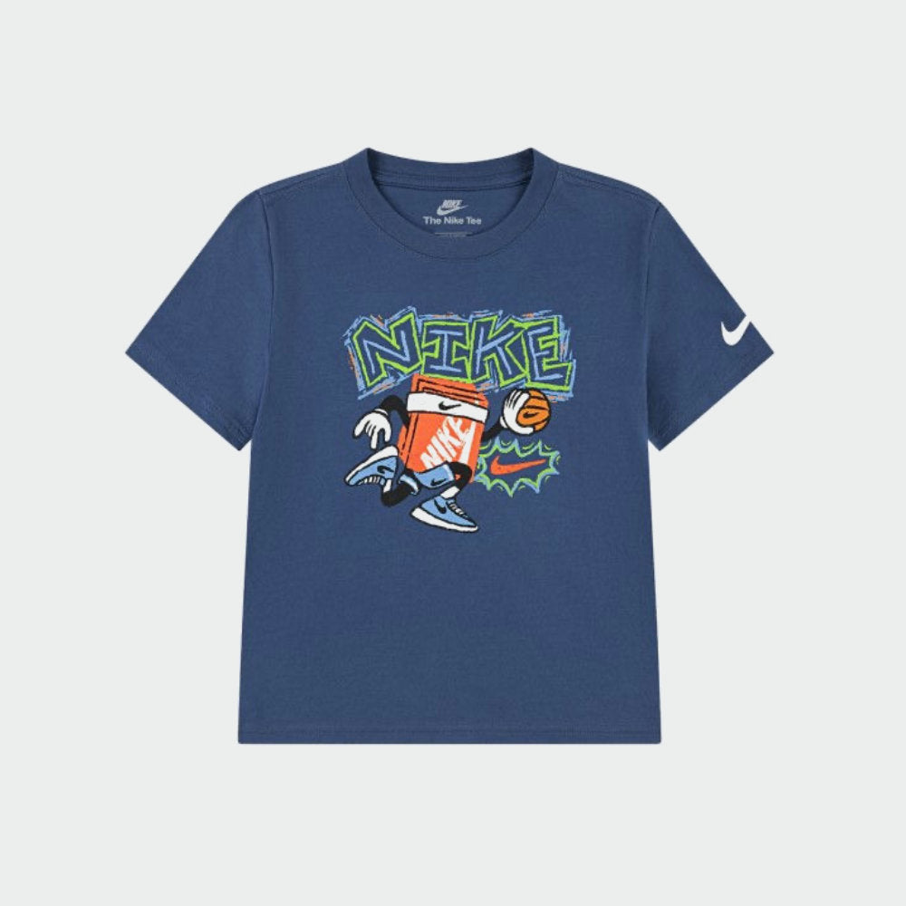 Nike Boys Chalky Boxy Ball Tee Blue