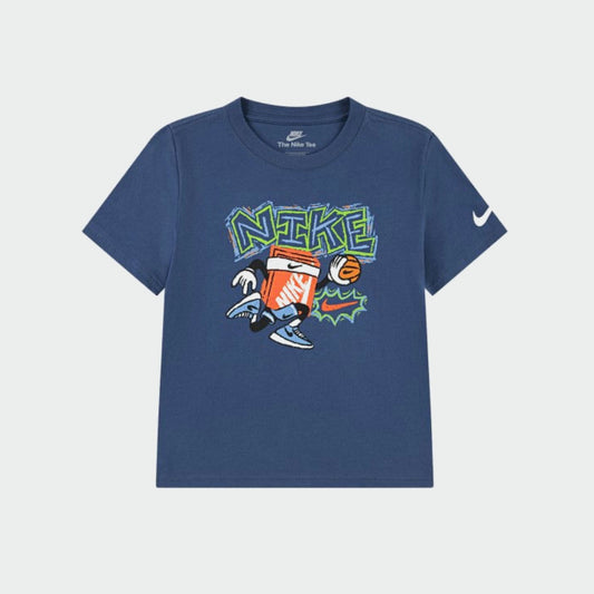 Nike Boys Chalky Boxy Ball Tee Blue