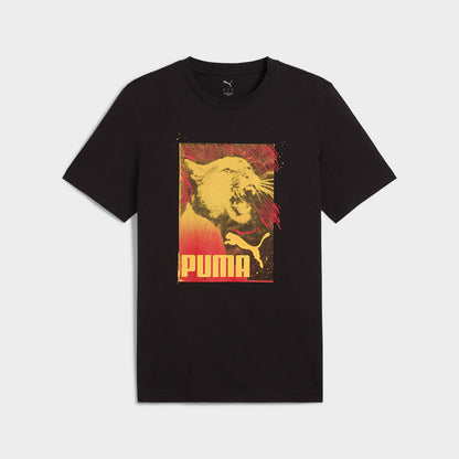 Puma Mens Graphics Photoprint Tee Black
