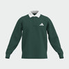 Adidas Mens Small Logo Pique Long Sleeve Polo Green